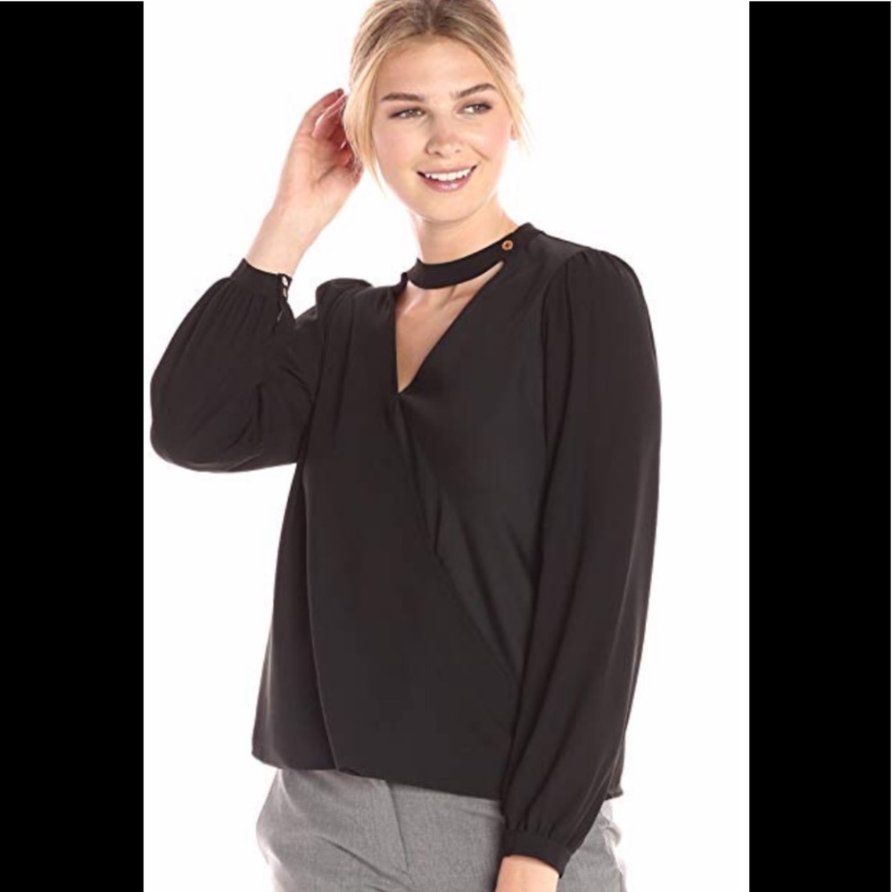 NWT Lark and Ro Cross Front Blouse, sz M